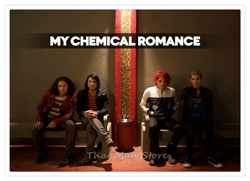 My Chemical Romance Американский панк-рок-группа ВИНТАЖНЫЙ ПЛАКАТ белая крафт-бумага ретро кафе домашний декоративный настенный плакат 42*30 см
