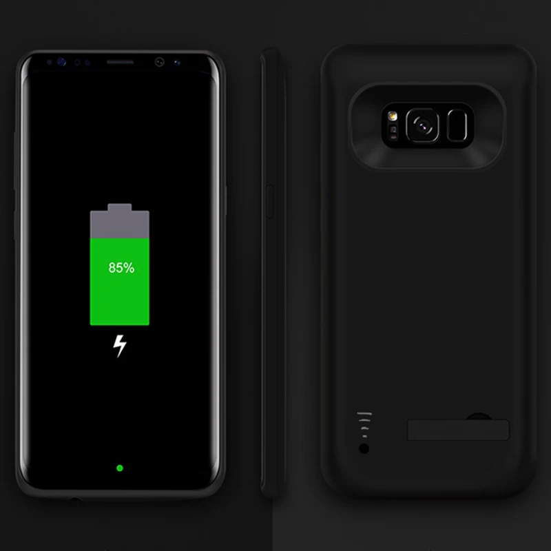 Чехол для аккумулятора samsung Galaxy S8 5000 мА/ч портативный чехол зарядки S8Plus + защитный