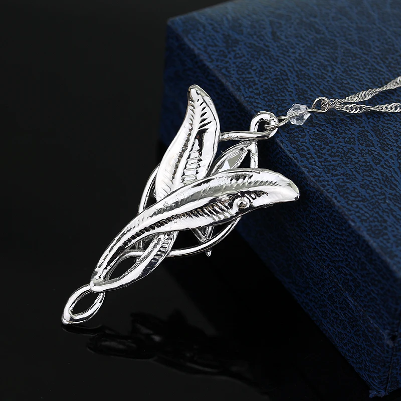 Модное классическое ожерелье Arwen Evenstar с подвеской из фильма «Властелин одного», серебряное ожерелье с подвеской в виде Сумеречной звезды