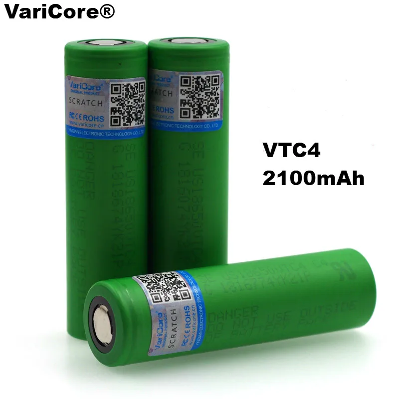 VariCore Новинка 3,6 В 18650 US18650VTC4 2100 мАч высокий расход VTC4 30A аккумуляторная батарея