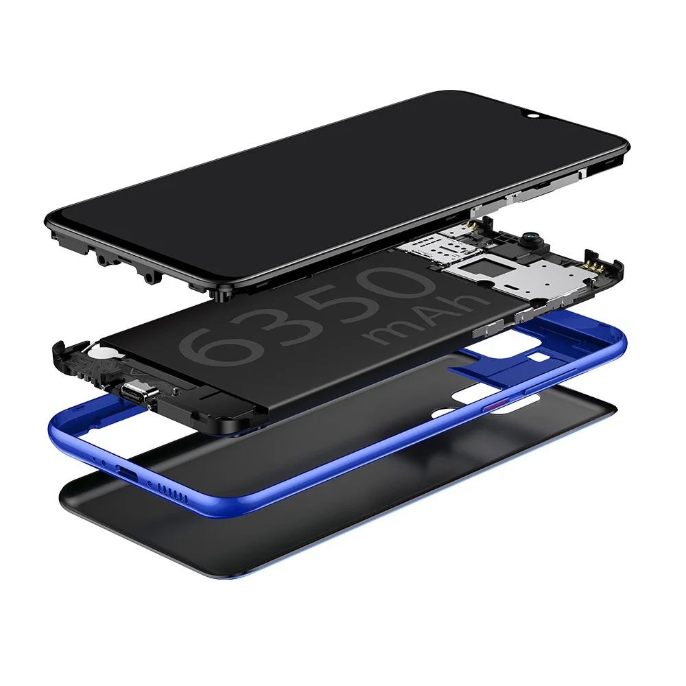 Ulefone power 6 6,3 дюймов FHD+ 4 Гб ОЗУ 64 Гб ПЗУ 16 Мп+ 16 Мп Android 9,0 Восьмиядерный 6350 мАч NFC разблокировка лица 4G смартфон