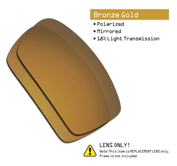 Bronze Gold SmartVLT поляризованные Сменные линзы для солнцезащитных очков Окли гаскан-несколько вариантов - Цвет линз: Bronze Gold