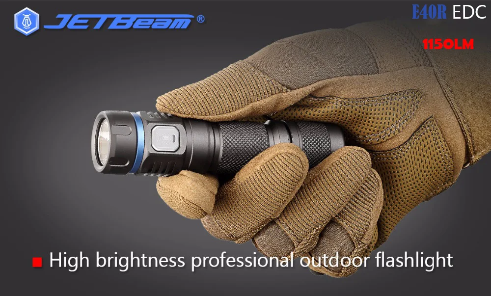 Новейший JETBeam E40R SST40 светодиодный 1150 люмен светодиодный фонарик с 18650 литий-ионным аккумулятором 2600 мАч для саморазмораживания фонарь