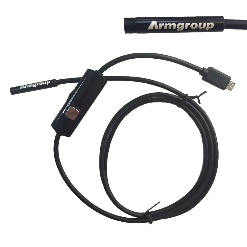 Android usb змея трубка эндоскопа Камера 7 мм с 6 светодиодный 1 м 2 3 5 HD телефонов ПК