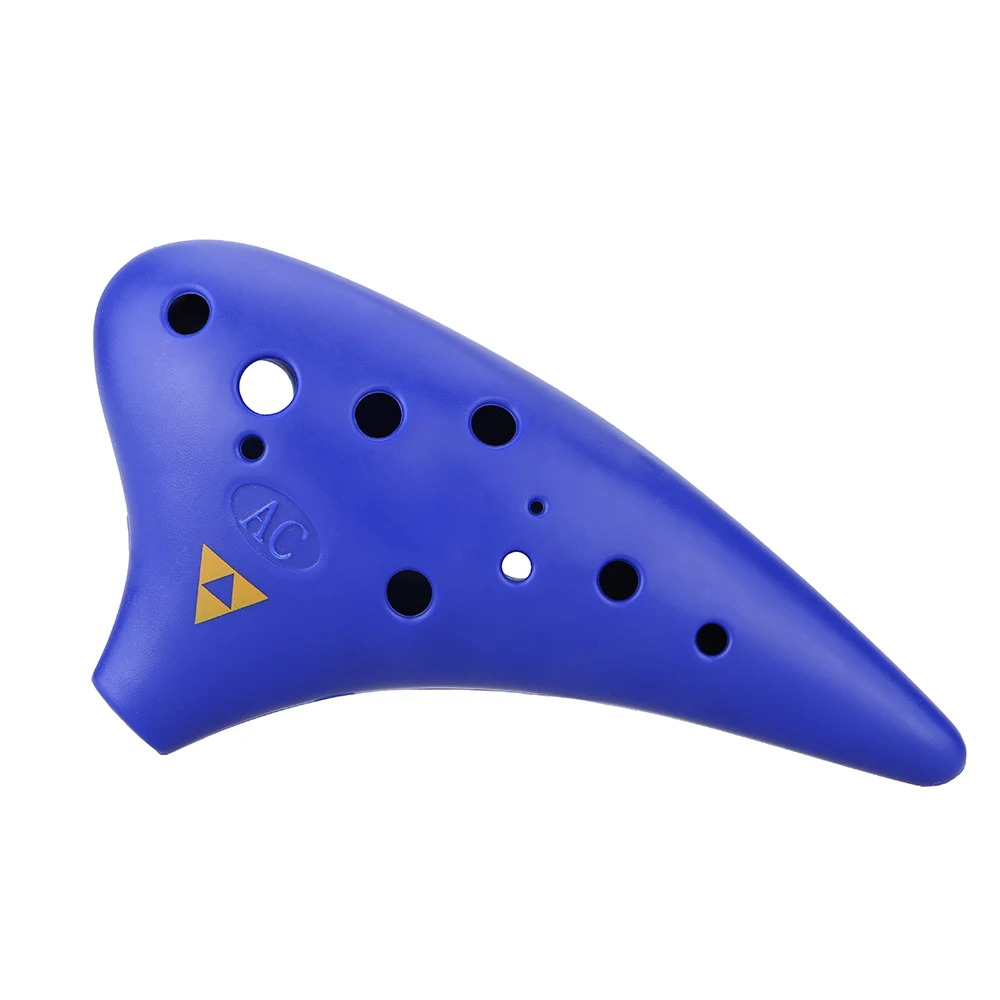 Хит продаж легкая пластиковая флейта Alto C Ocarina с 12 отверстиями для любителей
