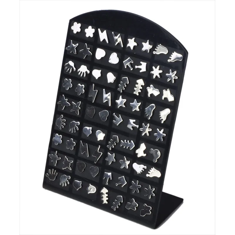 Женские хирургические серьги гвоздики PINKSEE 36 пар/накладки из нержавеющей стали с