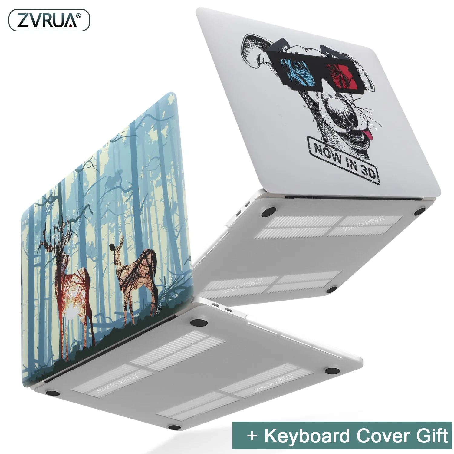Новый чехол для ноутбука с принтом животных MacBook Air Pro Retina 11 12 13 15 дюймов сенсорной
