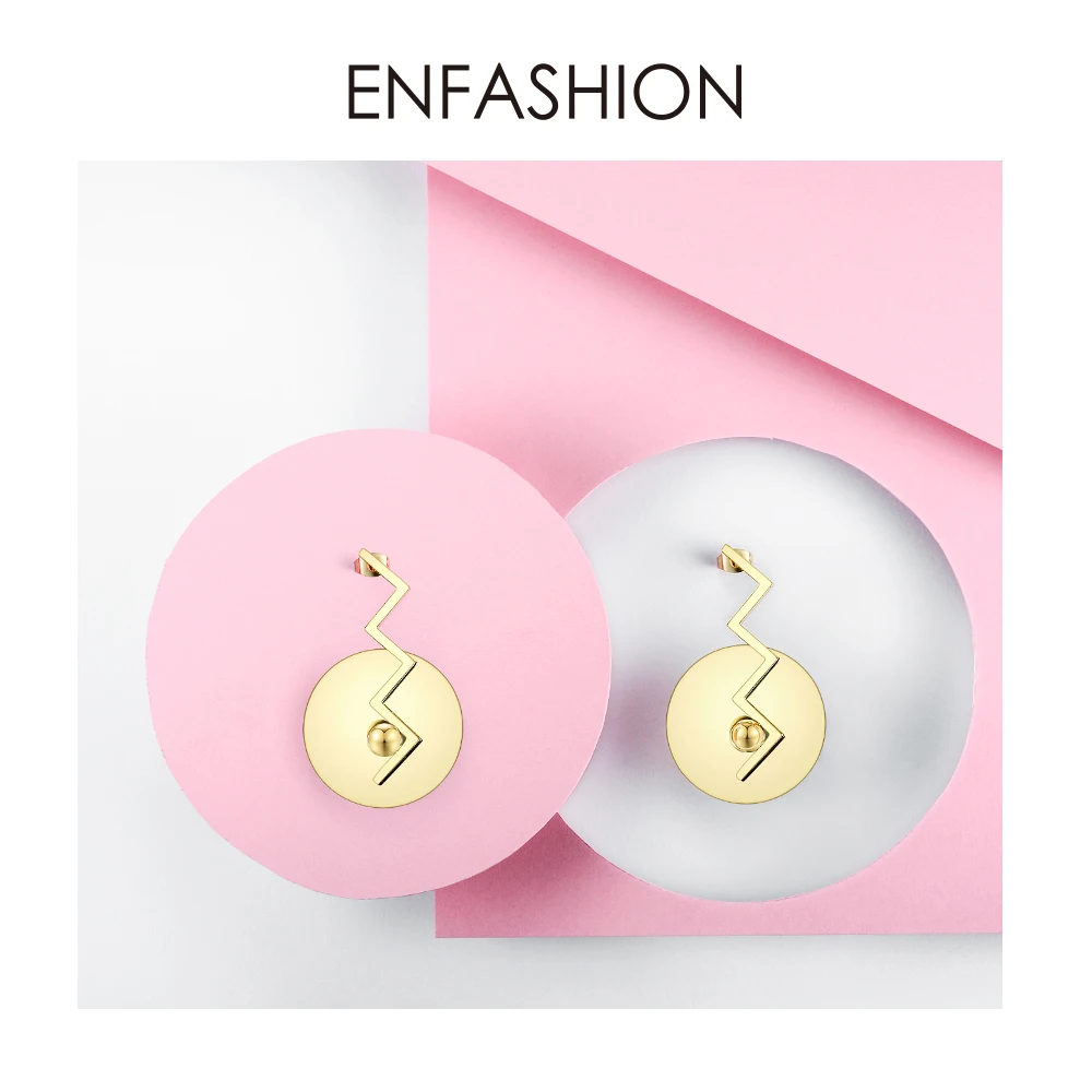 Enfashion круглые серьги для женщин, большие круглые серьги, классические модные ювелирные изделия EB181092