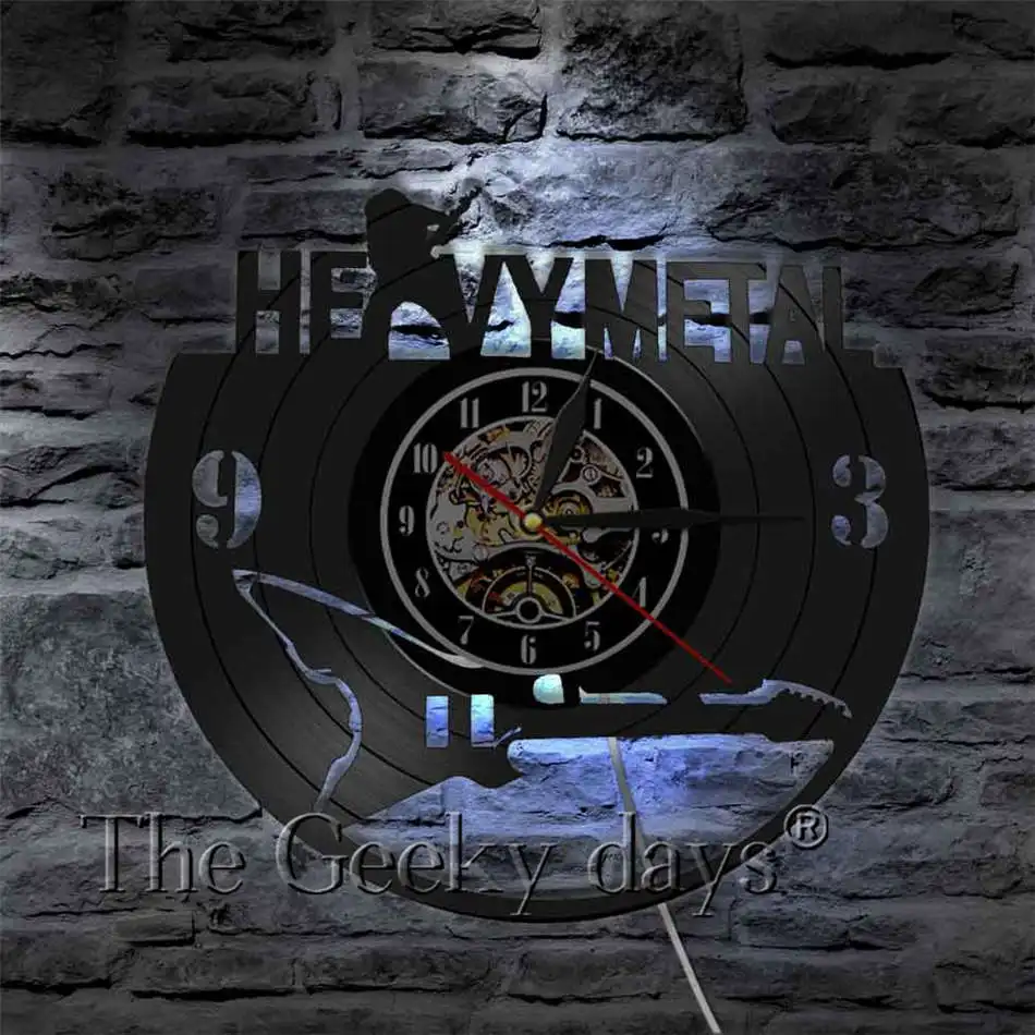 Electric Guitar Design Vinyl Record Wall Clock - Get Unique Home Room Or Office Decor-Musical Instruments Modern Art | Дом и сад