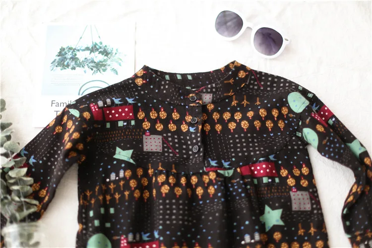 От 1 до 7 лет оптовая продажа 2017 Осень Обувь для девочек платье с принтом Хорошее