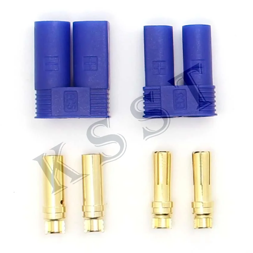 Бесплатная доставка 10 пар новинка штекер банана EC5 5 мм 0 золотистый разъем для