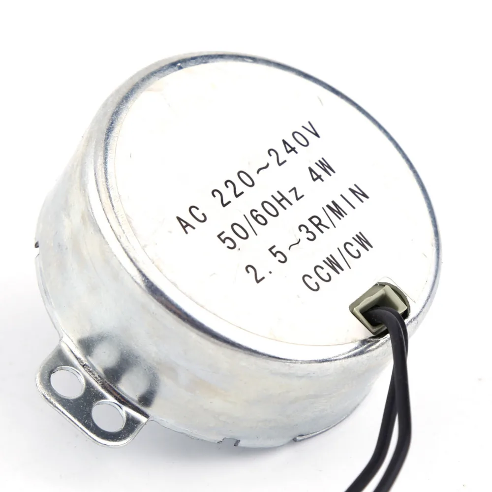 Новый 220 240 В переменного тока синхронный роторный мотор редуктор 4 Вт CW/CCW 2 5 3