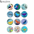 10 мм, 12 мм, 14 мм, 16 мм, 20 мм, 25 мм, 429, 12 шт.лот, Круглые Стеклянные Кабошоны, ювелирное изделие, 18 мм, оснастка, кнопка, очаровательный браслет