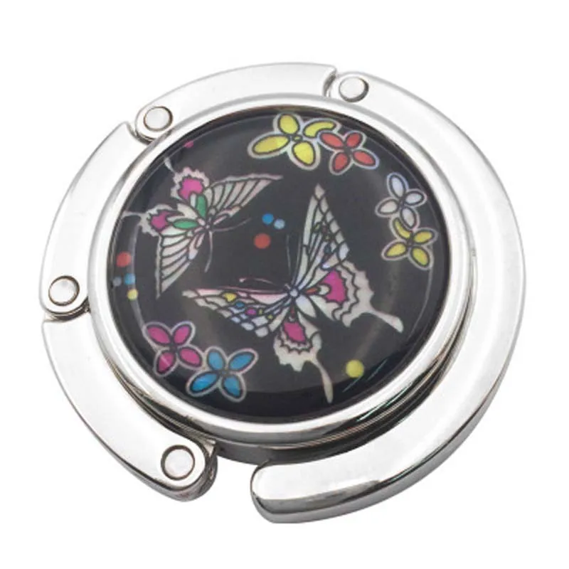 30 шт./лот портативный металлический складной крючок для сумок крючок-бабочка |