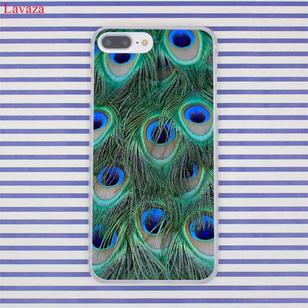 Жесткий чехол для телефона Lavaza Pretty с павлиньими пейзажами iPhone XR XS X 11 Pro Max 10 7 8 6 6S 5 5S