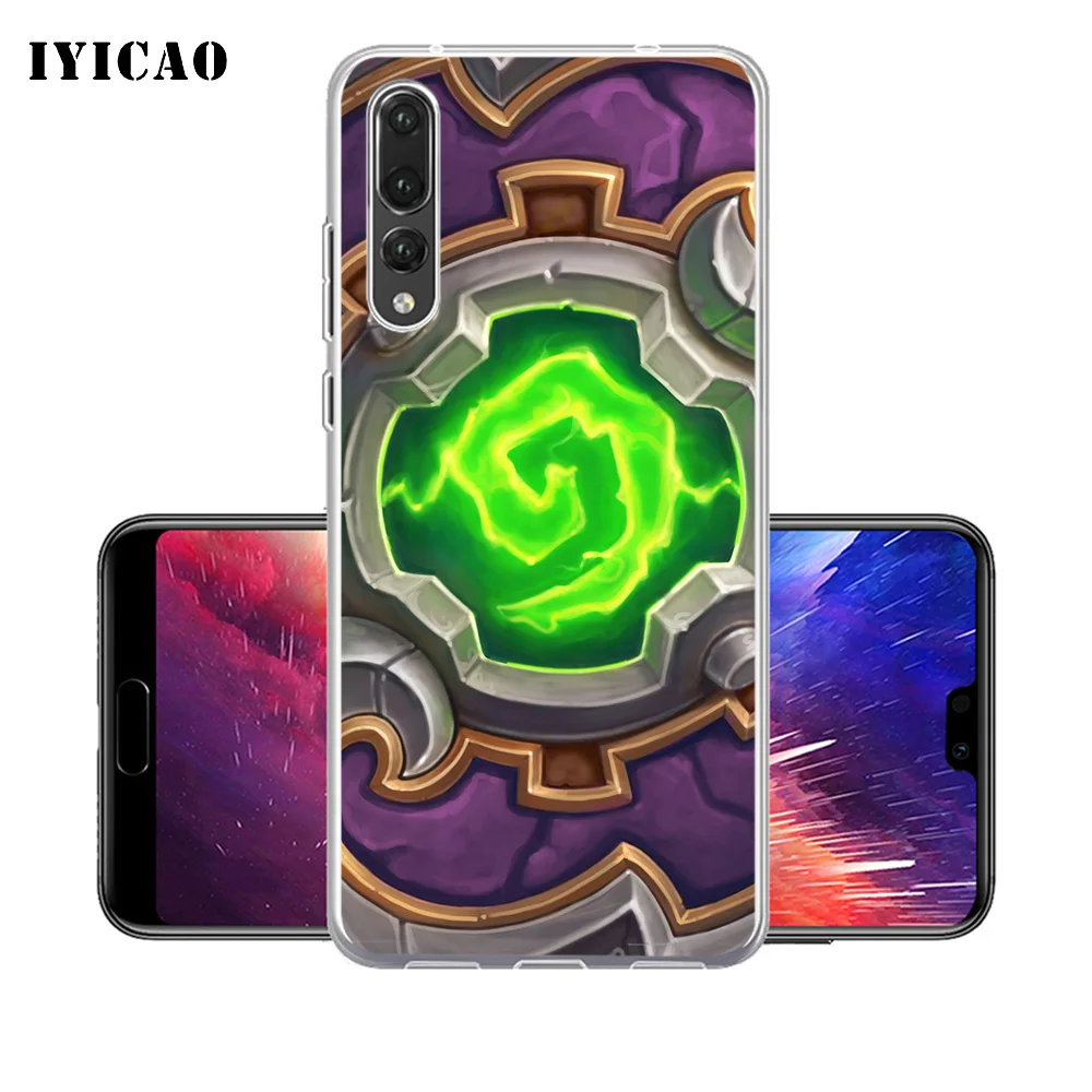 IYICAO HearthStone Мягкий силиконовый чехол для телефона Huawei P30 P20 Pro P10 P9 P8 Lite P Smart из ТПУ |