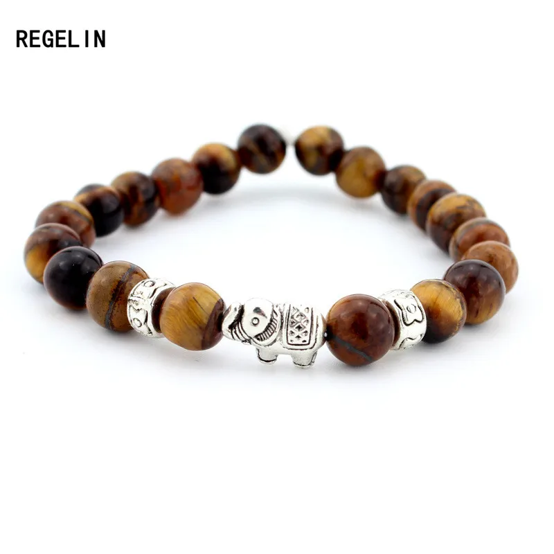 Браслеты REGELIN Будды из натурального камня для женщин и мужчин ювелирные изделия