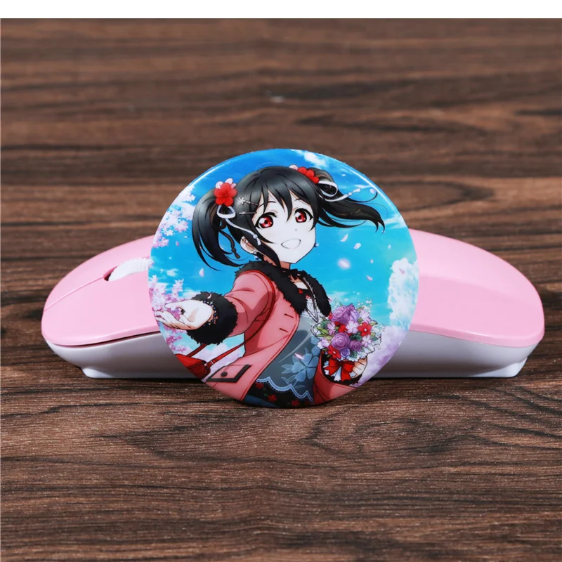 FFFPIN 5,8 см большая брошь Lovelive нагрудник Япония Аниме Любовь живой значок булавка монета Косака Хонока Сонода Уми значок ткань рюкзак