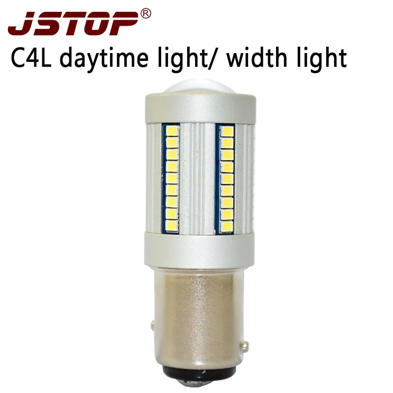 Автомобильные светодиодные лампы JSTOP C4L P21/5 Вт 12 24 В дневные ходовые огни BAY15D