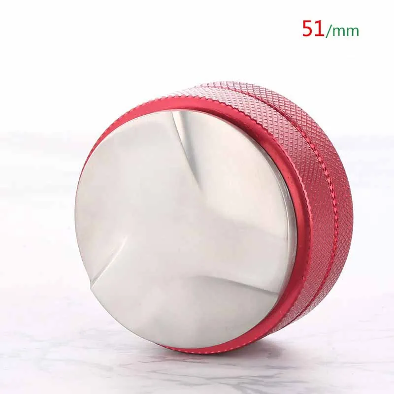 red 51mm san ye Трамбовочная 58/51 мм нержавеющая сталь эспрессо кофе выравниватель Дозирующее кольцо коробка стук аксессуары бариста кухонные инструменты - Цвет: red 51mm san ye