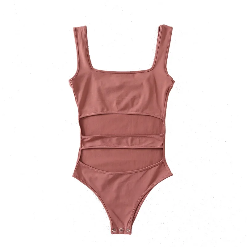 Женские Боди с вырезами - Цвет: brick red