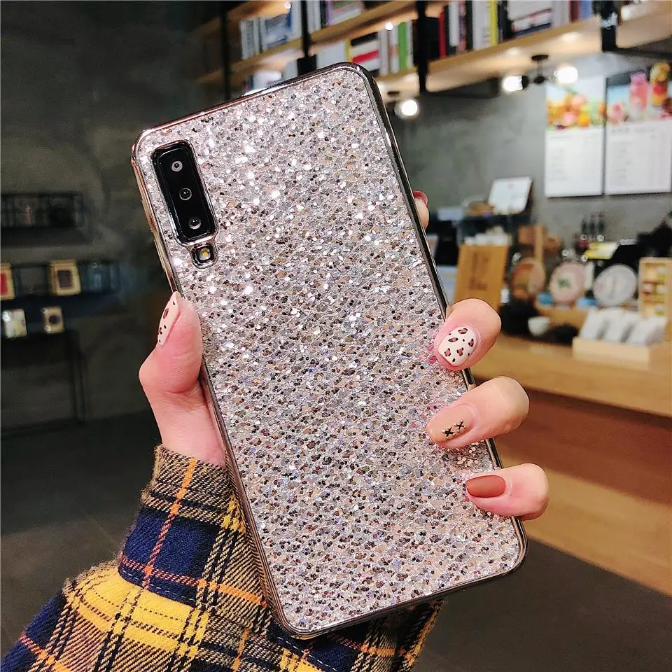 Чехол для huawei P20 Pro P10 крышка Элитный бренд 3D блеск мягкий Bling чехол с покрытием P9 P8