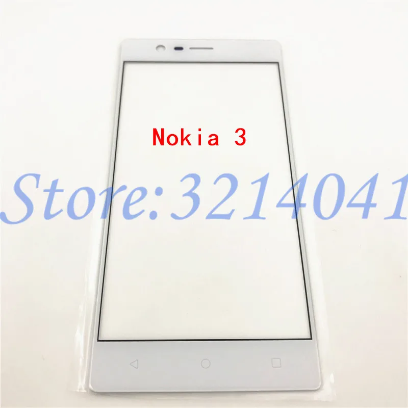 10Pcs/Lot Touch screen Panel For Nokia 3 5 6 7 7Plus 8 Front Outer Glass Top Lens Screen N3 N5 N6 N7 Plus N8+Logo | Мобильные