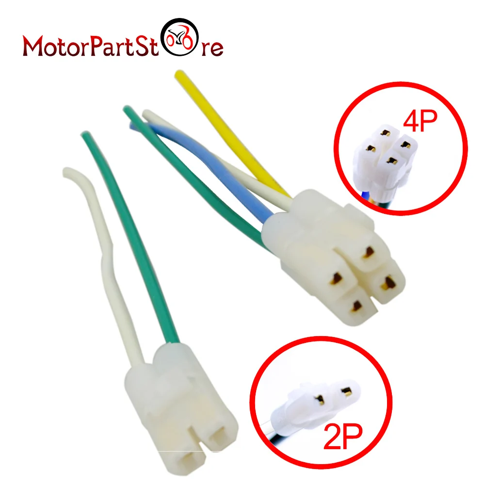 xy018 2+ 4 Pin кабель CDI провода адаптер жгута Разъем для Gy6 4 тактный скутер Quad Pit Dirt Bike Atv D30 - Цвет: xy018