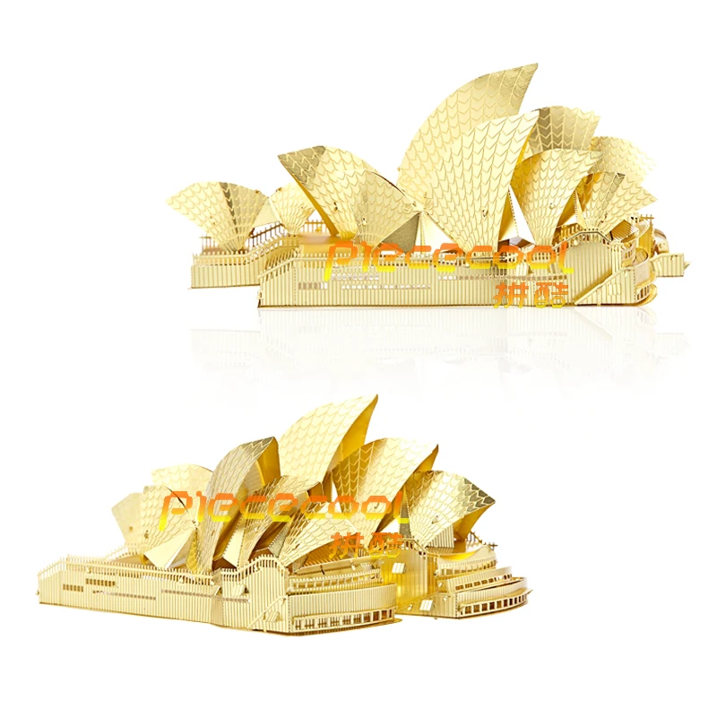 Металлическая 3D головоломка сделай сам модель оперного домика вырезанная лучший