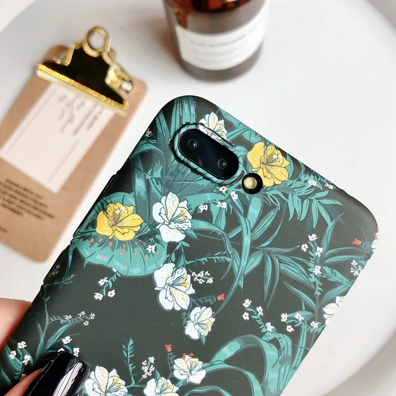 Чехол Honor 10 Модный Ретро маленький цветочный матовый пластиковый жесткий чехол