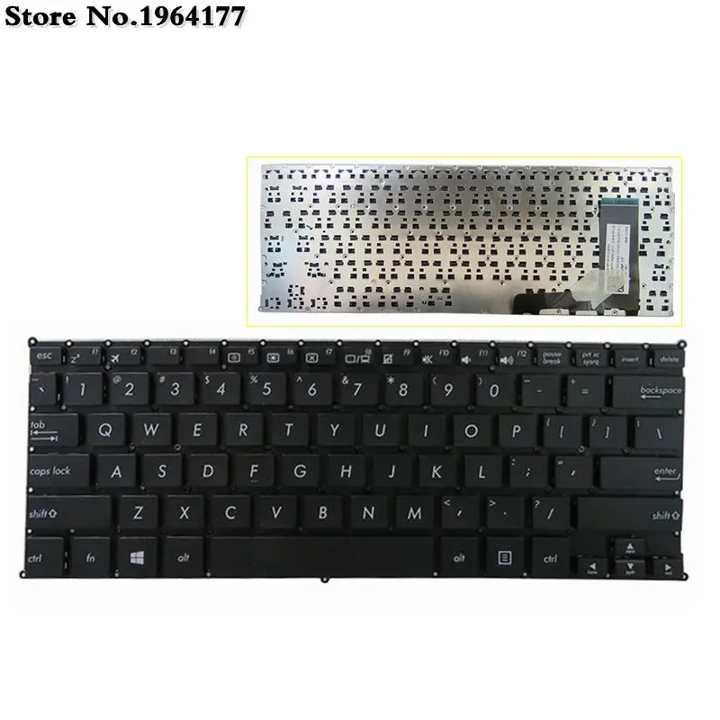 Черная клавиатура для ноутбука Asus E202 X205 X205T X205TA E202S E205 E202SA E202M E202MA TP201SA|keyboard for asus|laptop