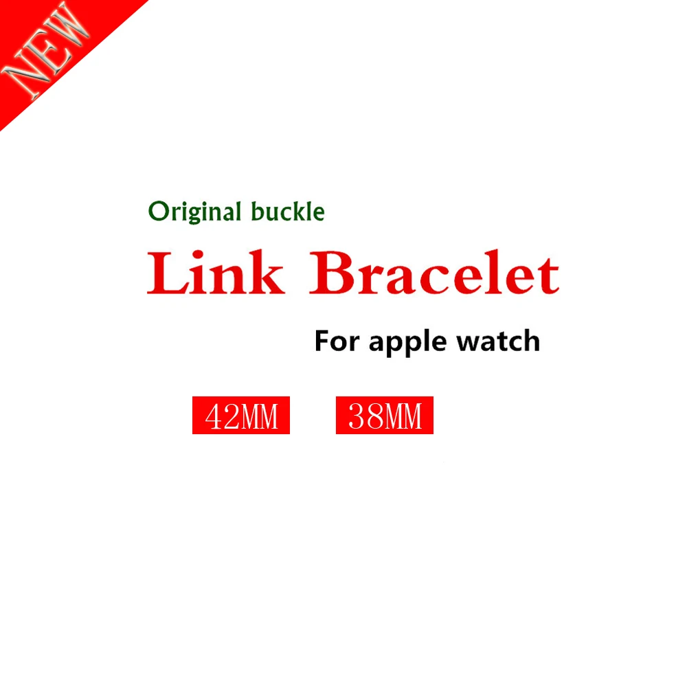 

Link Bracelet Strap for Apple Watch band 4/3/2/1 44mm 40mm Stainless Steel metal buckle watchband iwatch series 42mm 38mm