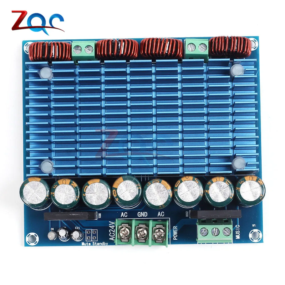 XH-M252 2*420 Вт ультра высокой Мощность модуль цифровой усилитель AC 24V стерео TDA8954TH