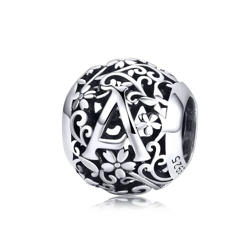 Fit Pandora браслет серебро 925 улыбка лицо Дельфин ключ Морская звезда мальчик подвески цветок дерево Wng бусины для изготовления ювелирных изделий - Окраска металла: asa1158-2