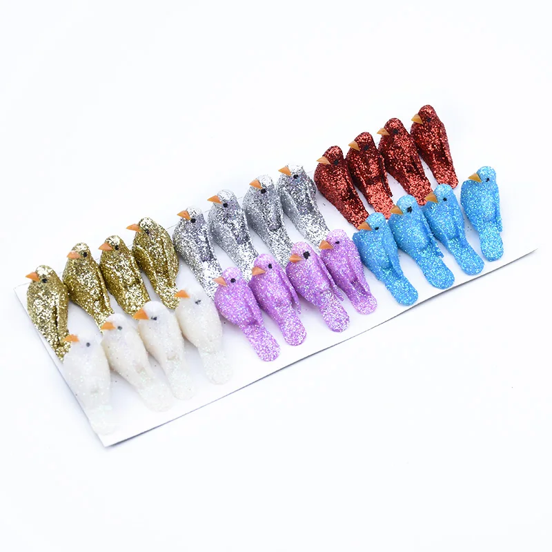 mix 24pcs 24 шт., искусственные растения для скрапбукинга, рождественские украшения для дома, свадьбы, вечерние игрушки для детей, наклейки на холодильник - Цвет: mix 24pcs