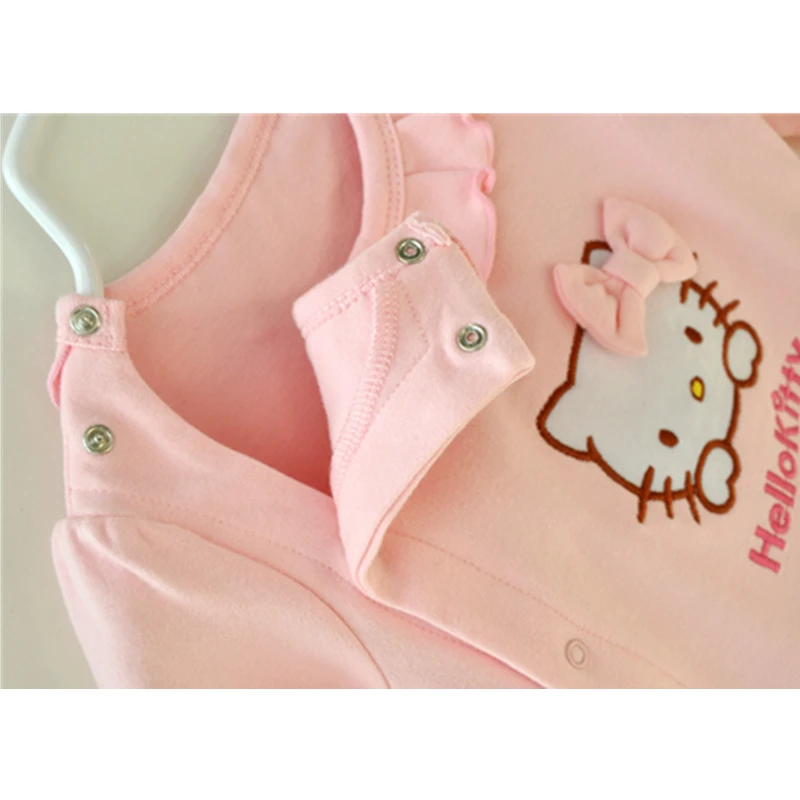 Одежда для маленьких девочек комплекты одежды новорожденных Hello Kitty подарки