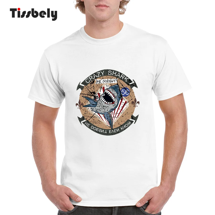 Tissbely Cotton Vintage T-shirt Men He Dont Never Know O Neck Plain T Shirt for Blue | Мужская одежда