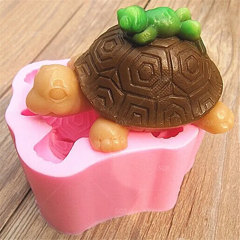 Turtle / Frog Shaped Silicone Fondant Mould Cake Decorating Baking Tools Kitchen Accessories SQ14186 | Дом и сад
