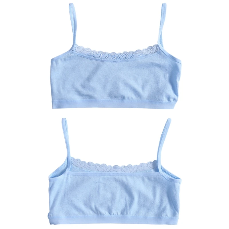 

Young Girls Lace Bra Puberty Teenage Soft Cotton Underwear Training Bra Clothing