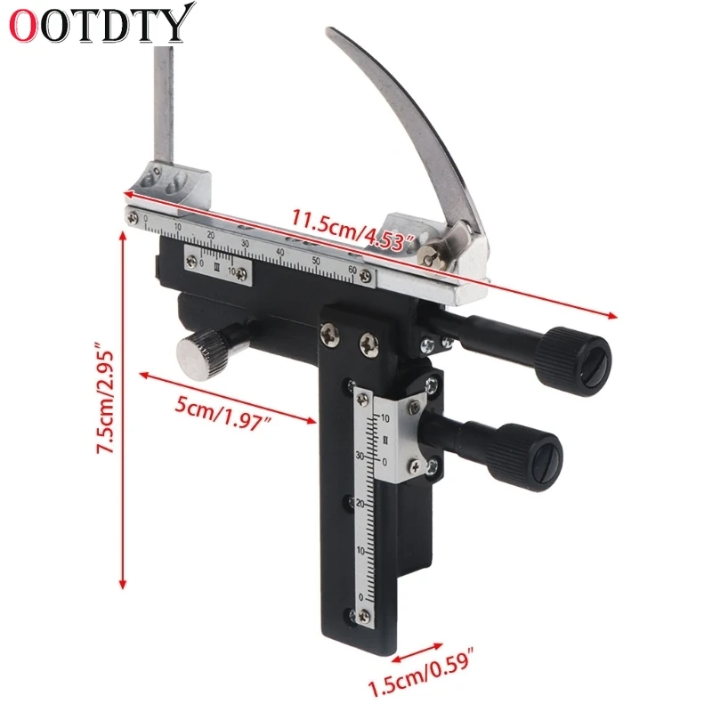 OOTDTY микроскоп передвижной этап суппорт со шкалой прикрепляемые механический X Y
