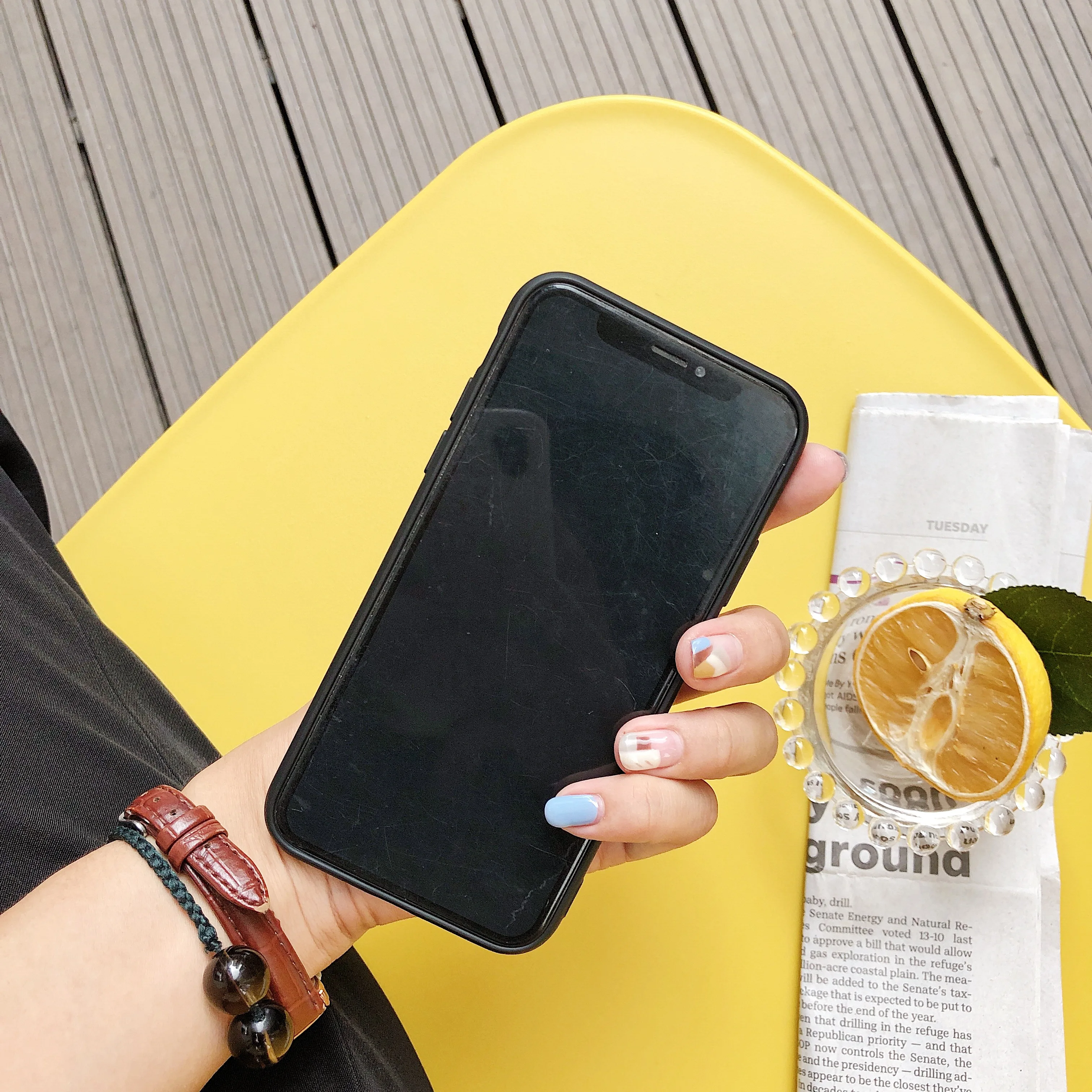 Cover Case For iPhone X Xr Xs Max Cute Cartoon Black border Green dinus 6 6s 7 8 Plus Silicon Soft TPU |