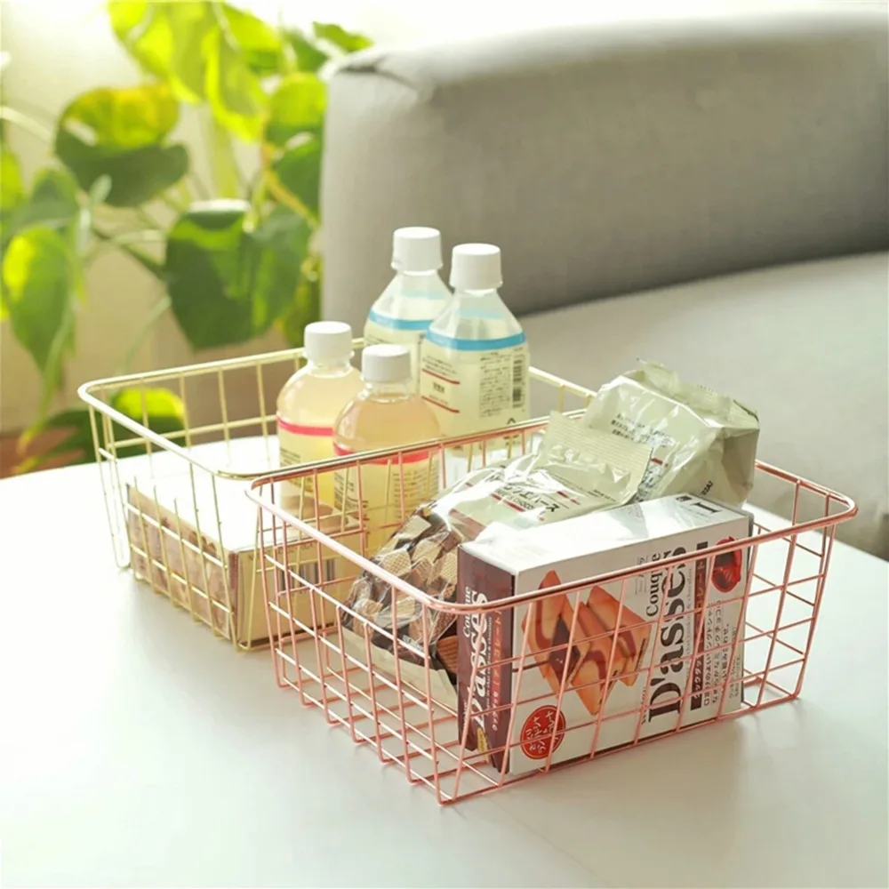 Металлическая Корзина Для Хранения Туалетных принадлежностей в скандинавском