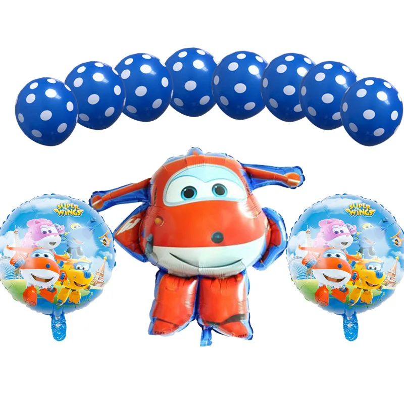 3D Супер Крылья фольгированный шар 18 дюймов Гелиевый SuperWings globos Jett латексные
