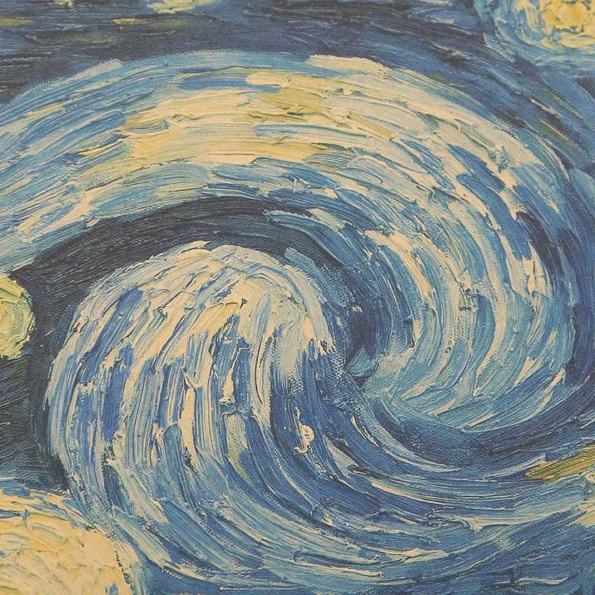 Импрессионистское шедевр живопись звездное небо плакат бумажный украшение