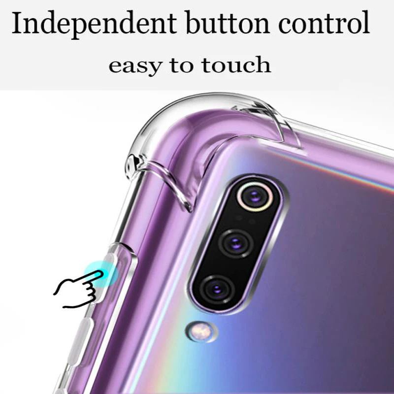 Чехол с воздушной подушкой для Huawei Enjoy 8 прозрачный мягкий Силиконовый ТПУ