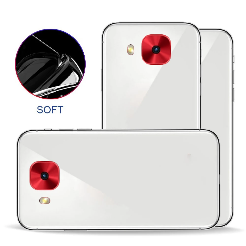 Подходит Для ZenFone 4 5eifie pro zd552kl простой Мягкий Нескользящий прозрачный чехол |