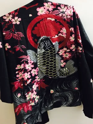Самурайский кран японское кимоно Haori мужской женский кардиган китайский дракон Традиционная японская одежда азиатская одежда