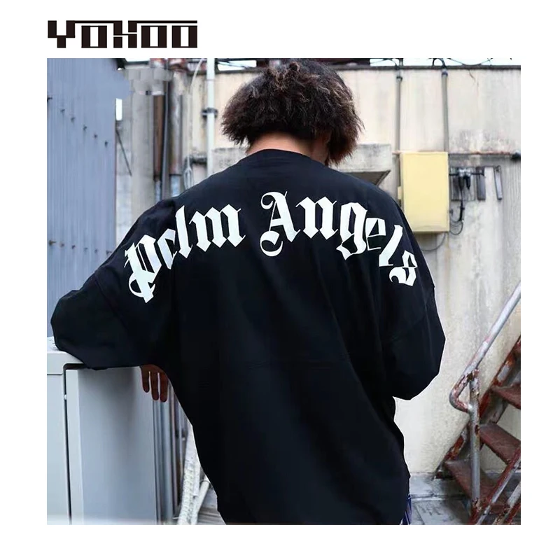 2018 зима Palm angels High Street Хип поп 1:1 для мужчин женщин толстовки уличная Мужчин's