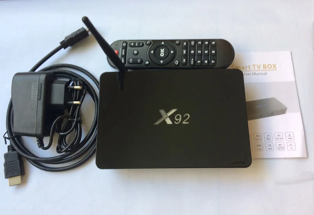 [X92] ТВ-приставка 3 ГБ 32 Восьмиядерный процессор Amlogic S912 2 4 ГГц/5 8 ГГц WiFi HD