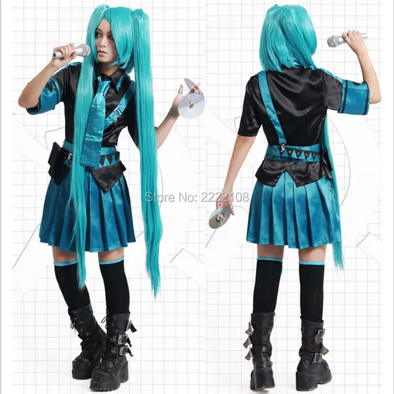 В стиле аниме «VOCALOID V+ Косплэй Хацунэ Мику Love войны/Любовь Пособия по философии костюм женское платье школьная форма, костюм моряка; набор детской одежды;